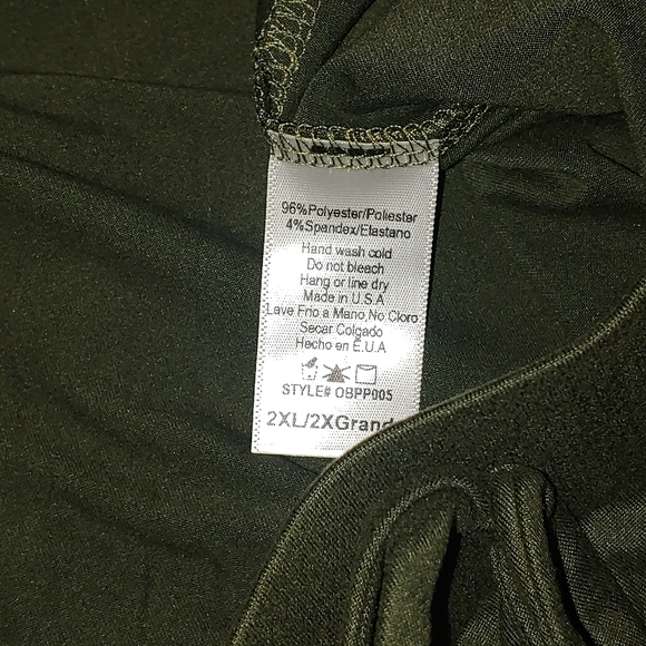 Olive Green Buttery Soft Pajamas Pants Drawstring Waist Lounge Wide Leg 2XL - Picture 12 of 12